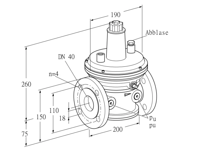Kromschroder VAR 40F05-1 — регулятор давления газа — 86054030