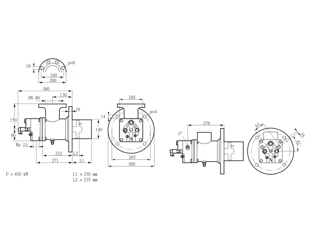 Kromschroder BIO 140KB-250/235-(66E)E — промышленная газовая горелка — 84099874