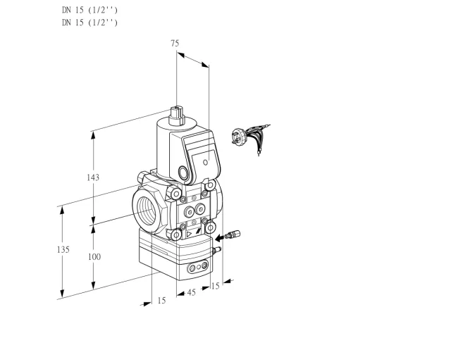 Kromschroder VAH 115R/NWBE — регулятор расхода газа — 88020946
