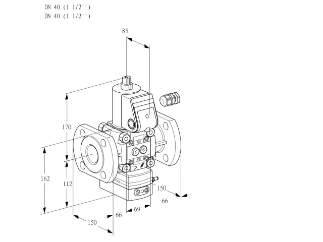 Kromschroder VAD 240F/NW-25A — регулятор давления газа — 88021374