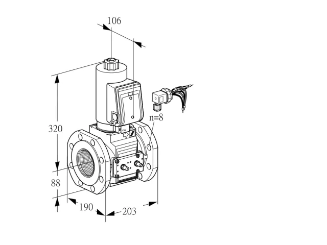 Kromschroder VAS 780F05NKGRE/MM/MM — электромагнитный газовый клапан — 88207495