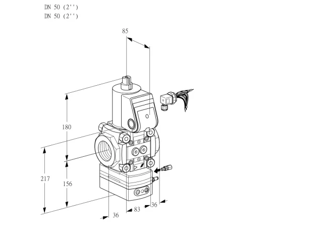 Kromschroder VAH 350R/NWAE — регулятор расхода газа — 88020589