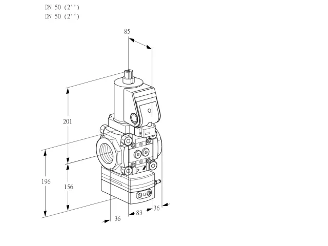 Kromschroder VAV 3T50N/NQGRAK — регулятор соотношения газ/воздух — 88030473
