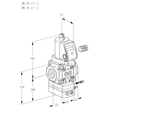 Kromschroder VAH 125R/NQSRAE — регулятор расхода газа — 88026359