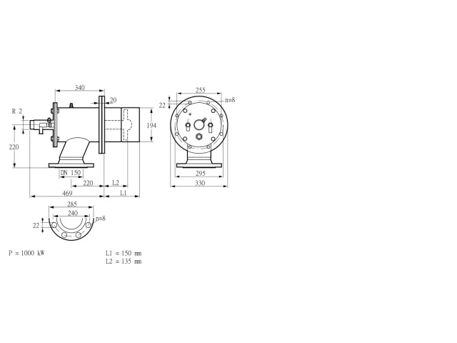 Kromschroder ZIO 200RBZ-150/135-(29)D — промышленная газовая горелка — 84199116
