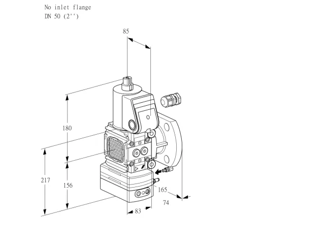 Kromschroder VAH 3-/50F/NWAE — регулятор расхода газа — 88021522