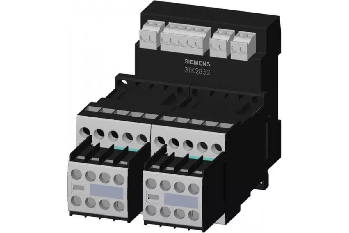 Siemens 3TK2852-1BB40 — SIGUARD БЕЗОПАСНЫЕ КОНТАКТОРНЫЕ КОМБИНАЦИИ ЭЛЕКТРОННЫЕ СО ВСПОМОГАТЕЛЬНЫМИ КОНТАКТОРАМИ ОСНОВНОЕ УСТРОЙСТВО