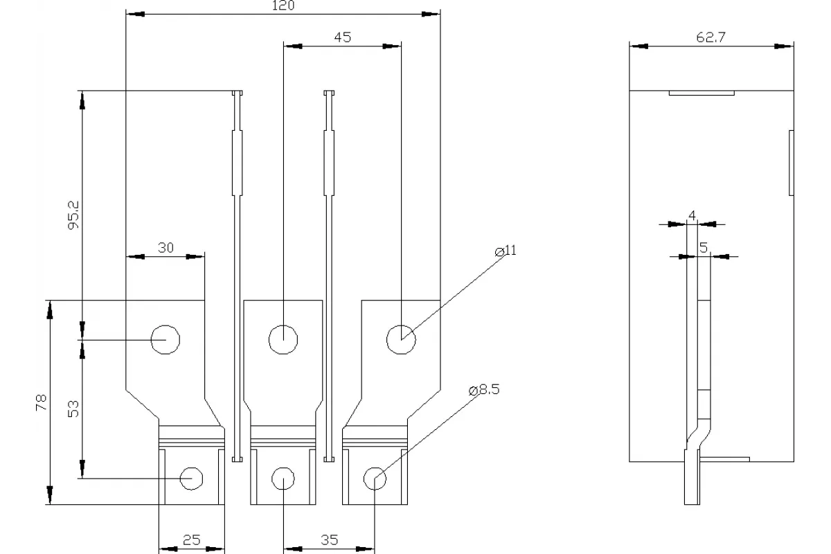Siemens 3VA9253-0KB05 — Крышка клеммника расширен
