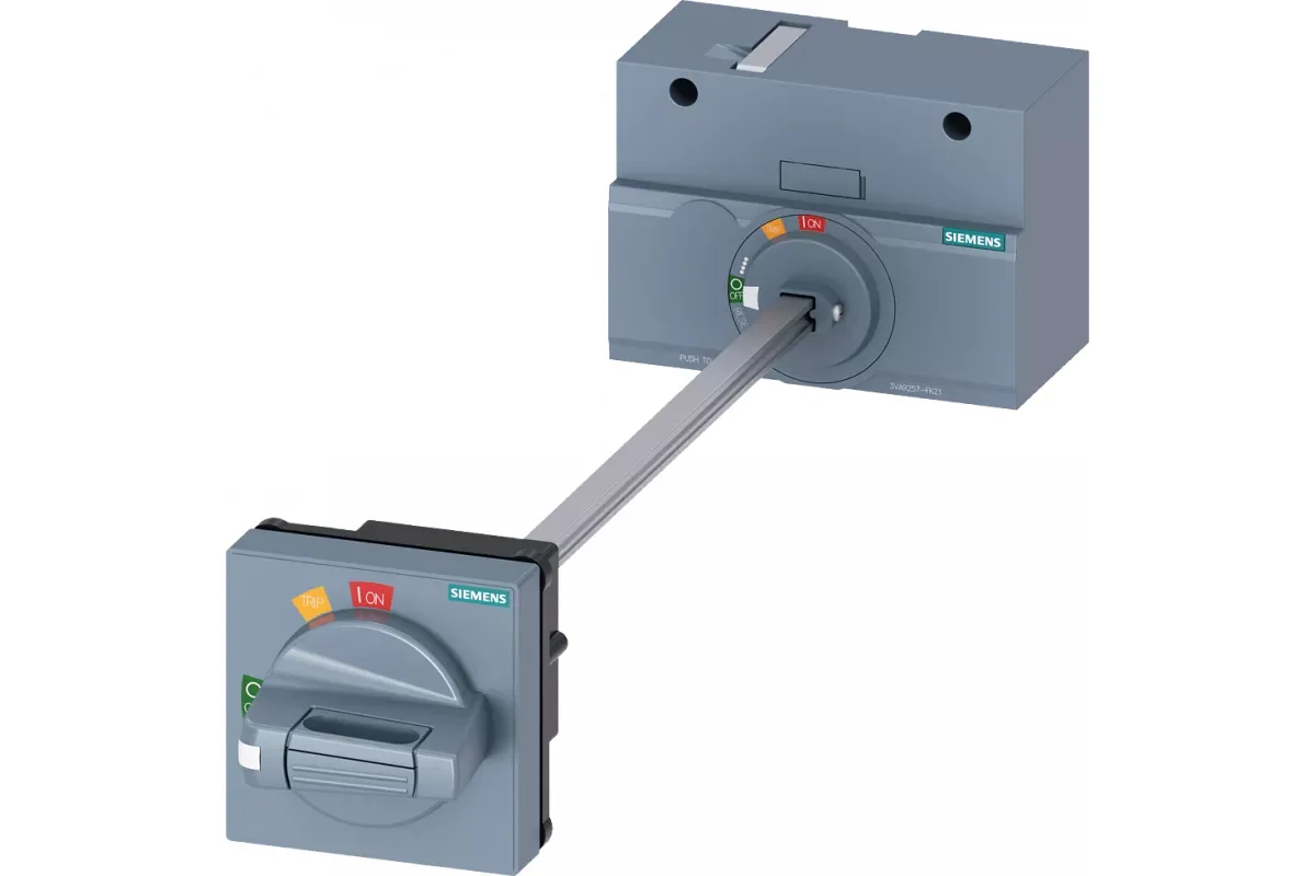 Siemens 3VA9257-0EK25 — Фронтальный поворотный привод для аварийного отключения с устройством блокировки двери