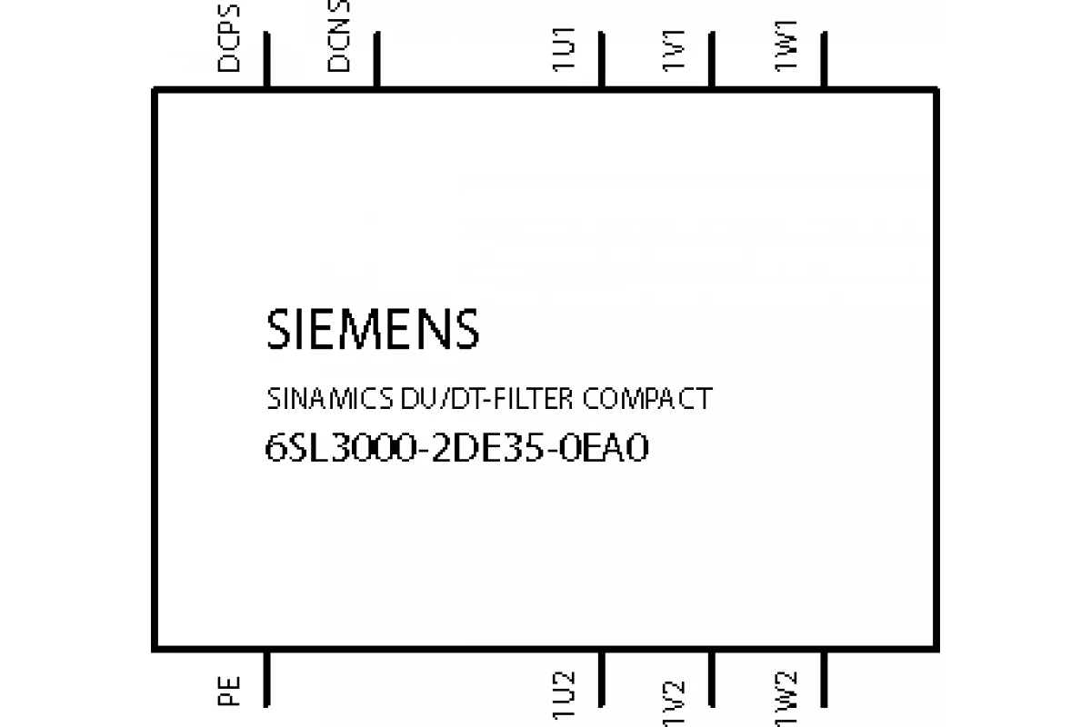 Siemens 6SL3000-2DE32-6EA0 — Sinamics du/dt компактный фильтр с ограничением перенапряжений для силового модуля
