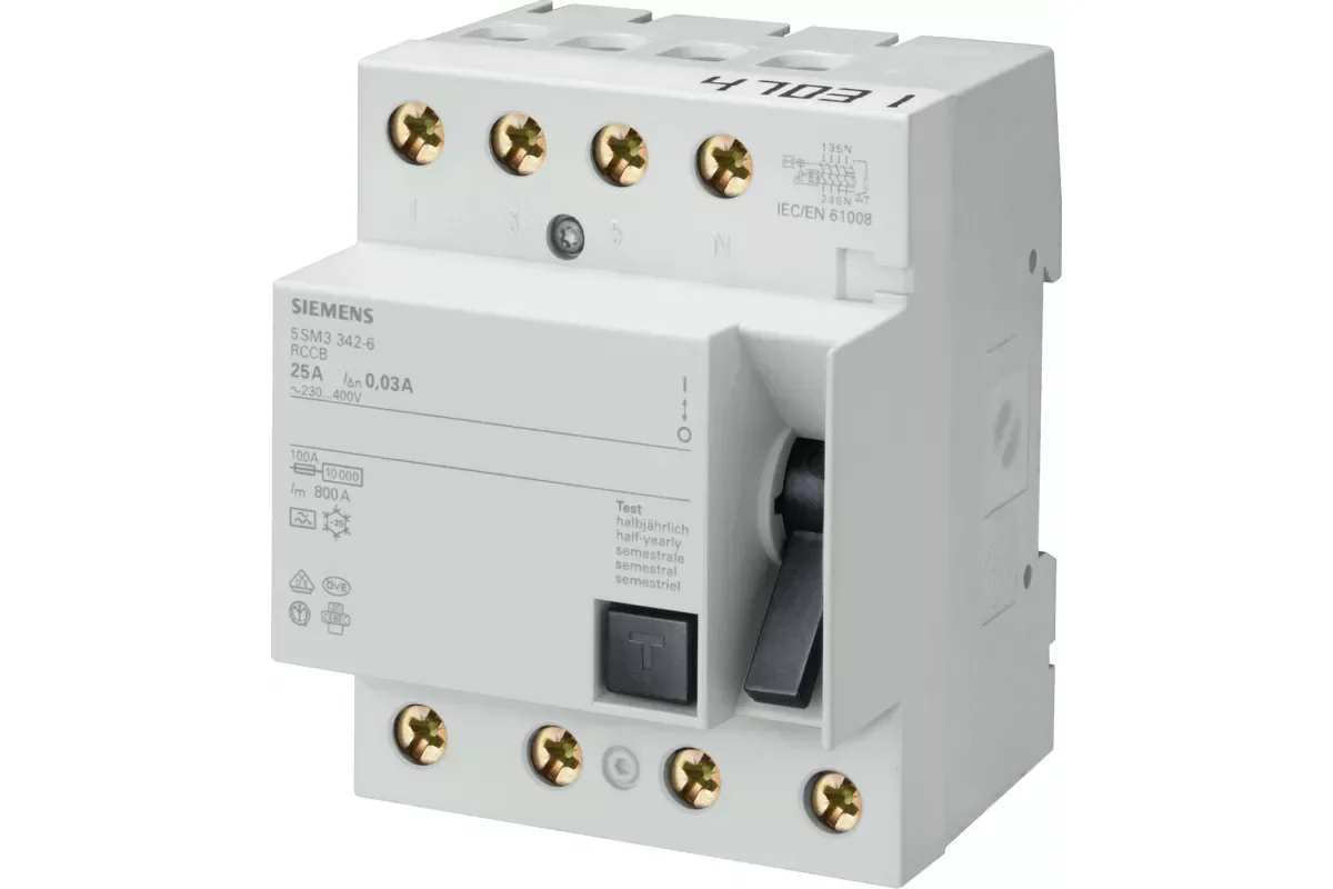 Siemens 5SM3345-0 — УЗО - устройства защитного отключения