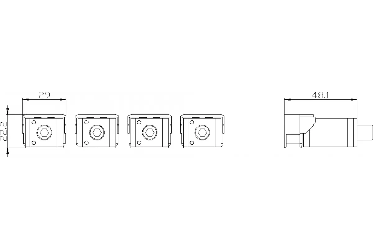 Siemens 3VA9263-0QD00 — Передние соединительные пластины изогнут