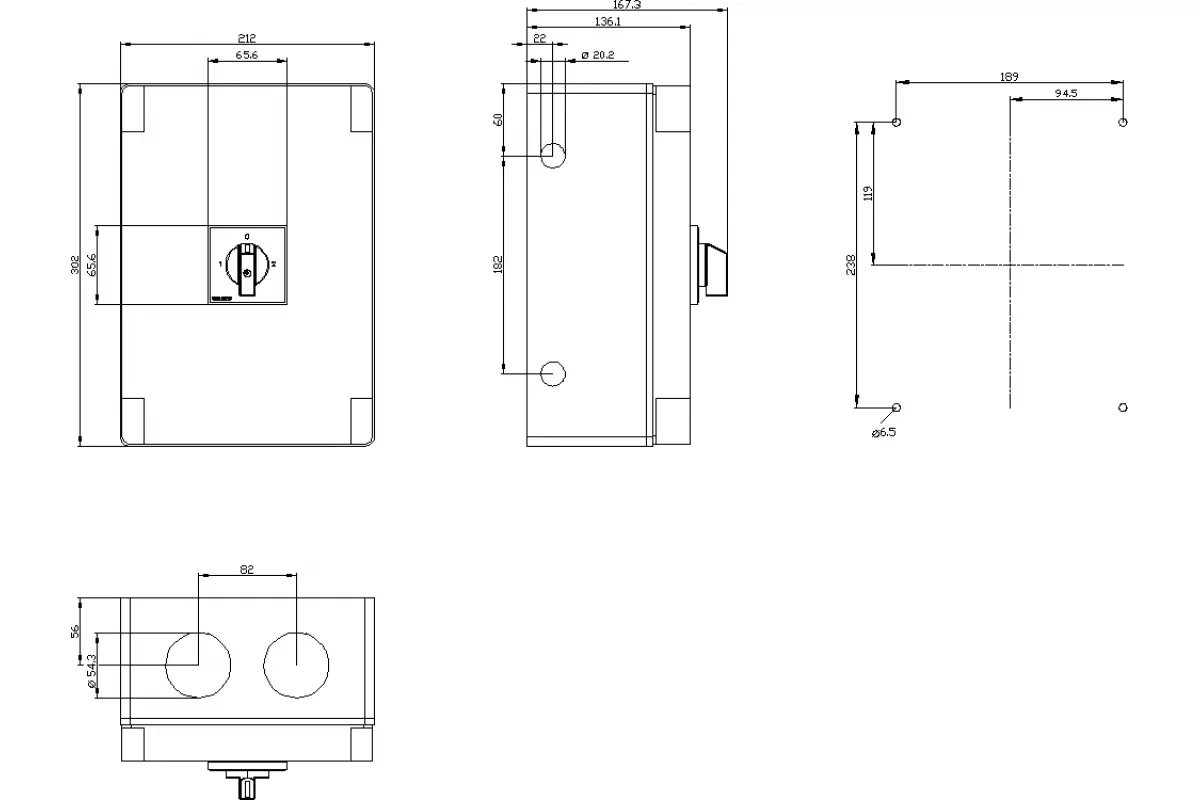 Siemens 3LD2566-4VD53 — Главный/аварийный выключатель
