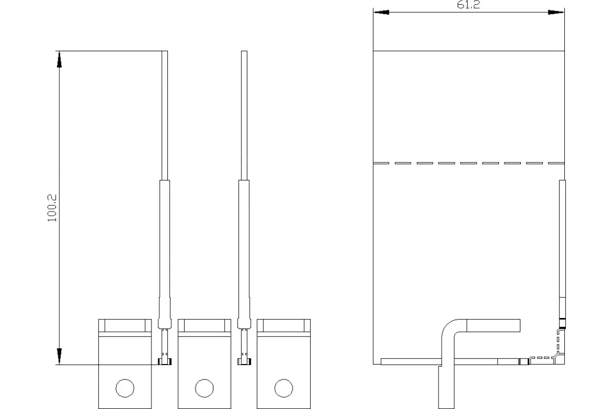 Siemens 3VA9113-0QF00 — Соединительные шпильки для тыльного присоединения
