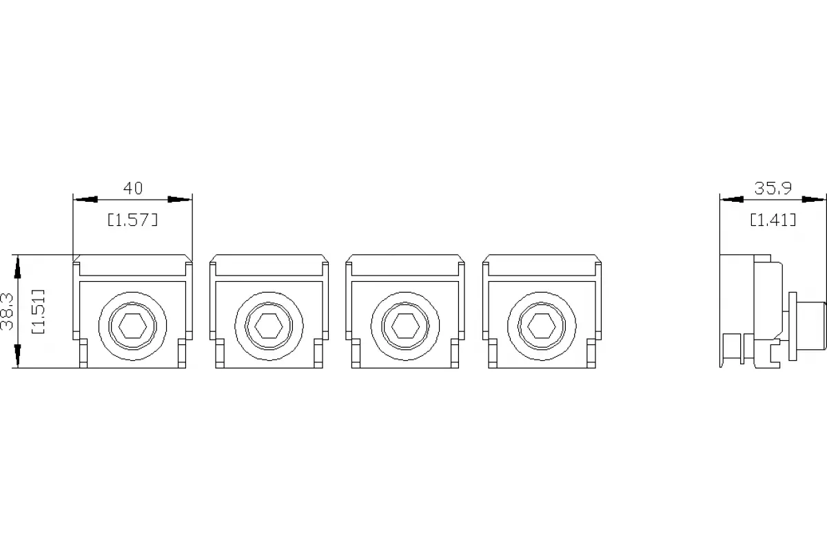 Siemens 3VA9474-0JL23 — Клемма для проводов круглого сечения cu