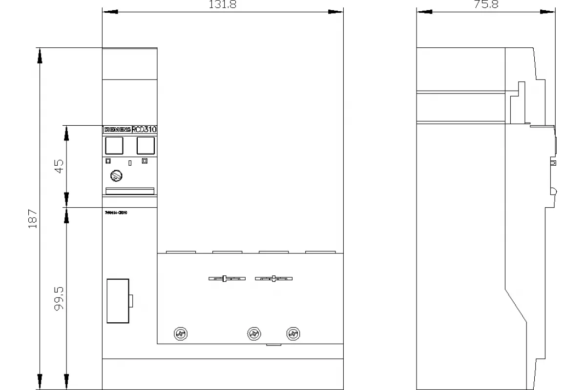 Siemens 3VA9114-0RS10 — Модуль узо