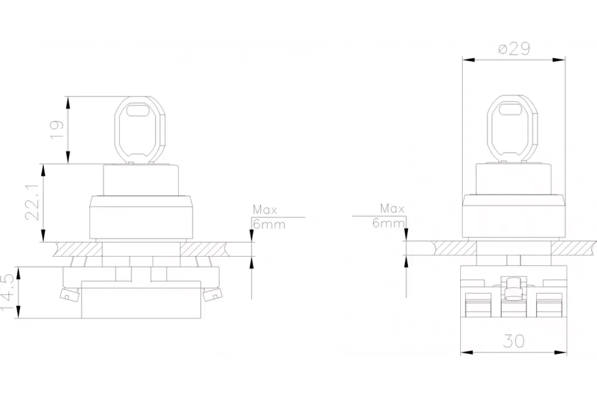 Siemens 3SB6030-2BM10-0YA0 — промышленный компонент