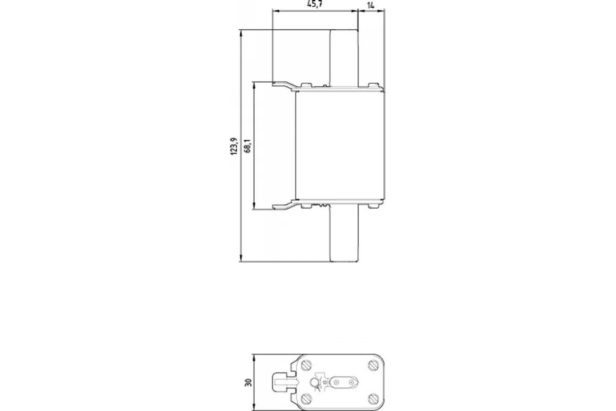 Siemens 3LD9346-3A — Маркировочные табличики без надписи