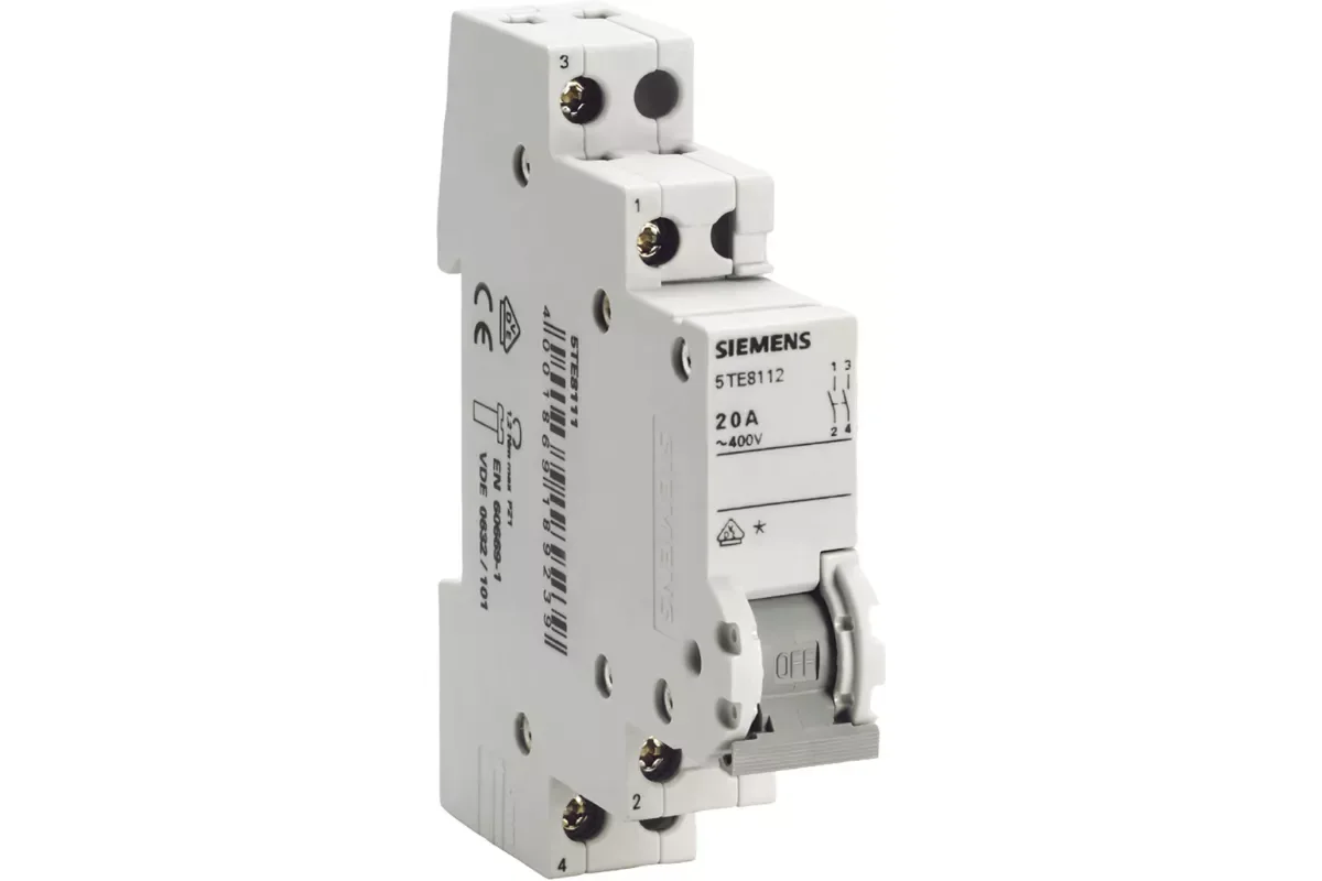 Siemens 5TE8108 — Выключатели 5TE8, установочная глубина 70мм