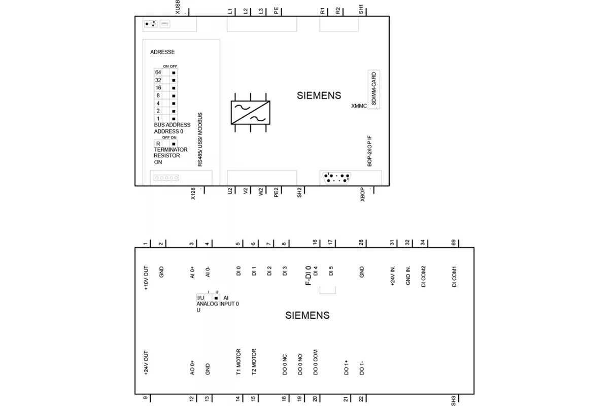 Siemens 6SL3210-1KE13-2AF1 — промышленный компонент