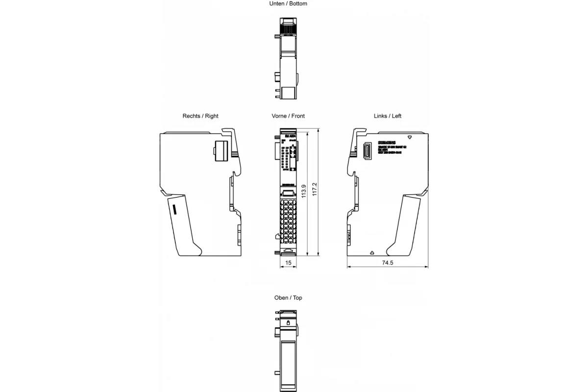 Siemens 6ES7288-3AE08-0AA1 — промышленный компонент