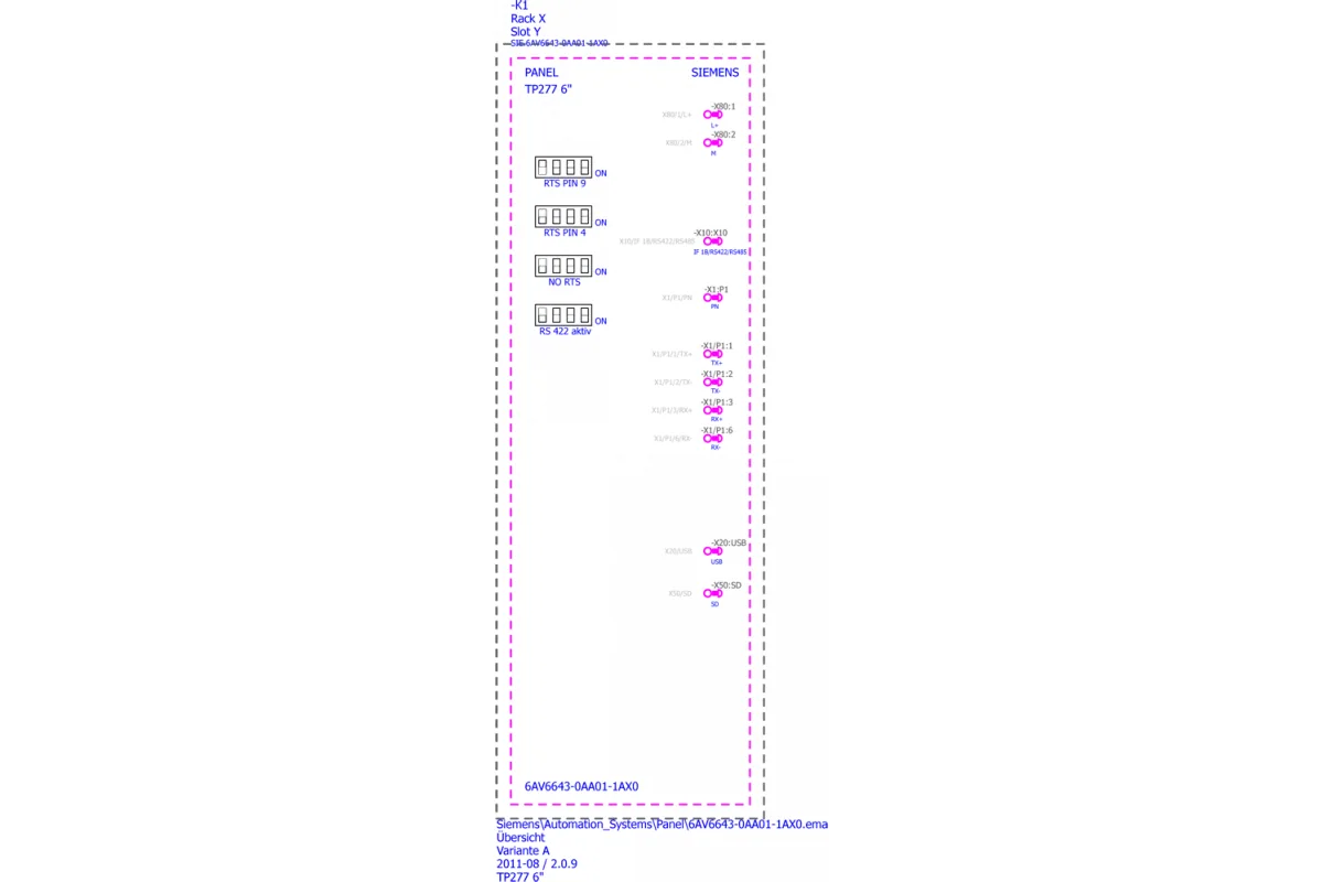 Siemens 6AV6643-0BA01-1AX0 — промышленный компонент