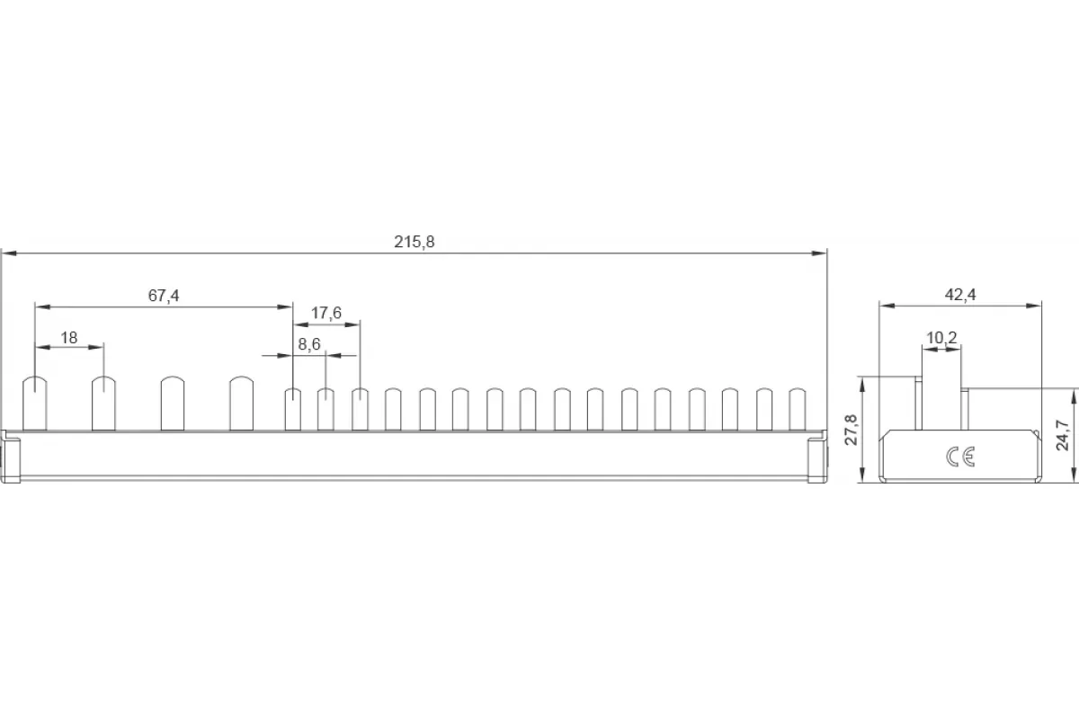 Siemens 5ST3780-0 — Сборные шины 5ST для модульных устройств