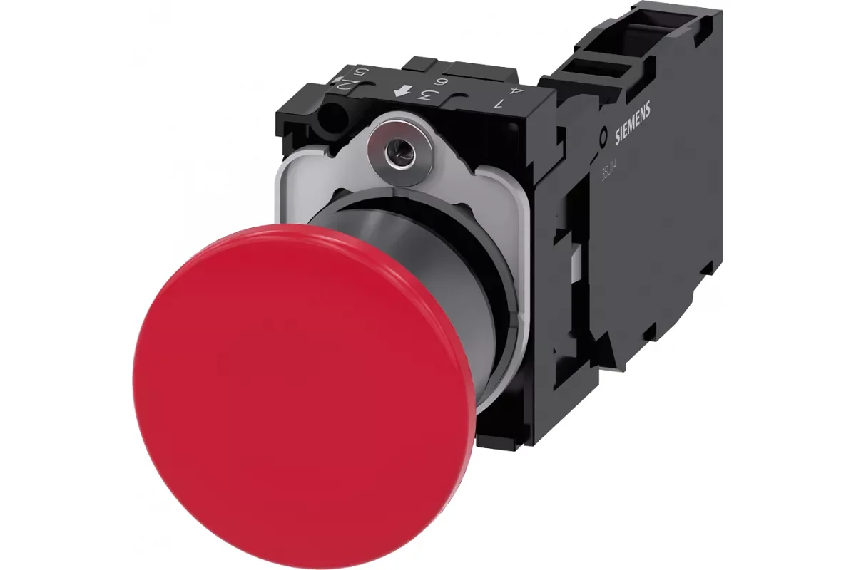 Siemens 3SU1130-1BA20-1CA0 — Грибовидная кнопка