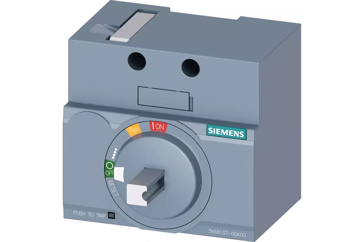 Siemens 3VA9137-0GC05 — Дополнительная рукоятка для дверных поворотных приводов кнопка аварийного останова принадлежность
