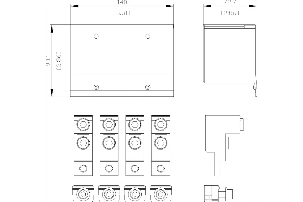 Siemens 3VA9244-0JJ13 — Клемма для проводов круглого сечения большая