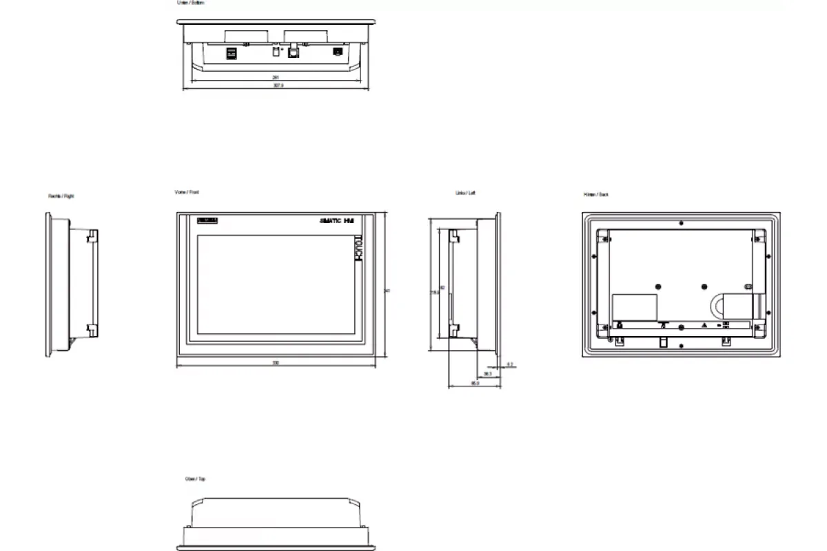 Siemens 6AV6645-7CX02-1WP0 — промышленный компонент