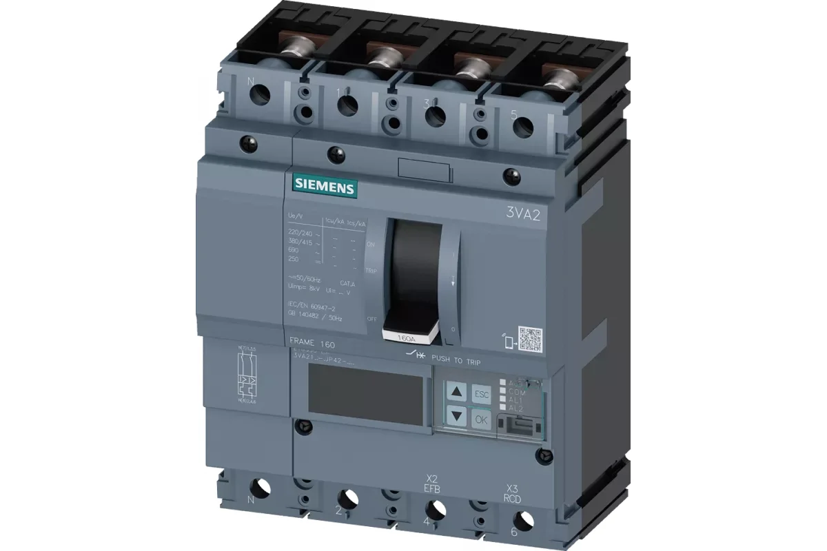 Siemens 3VA2163-8JP36-0AA0 — 3VA автоматические выключатели в литом корпусе до 250 A