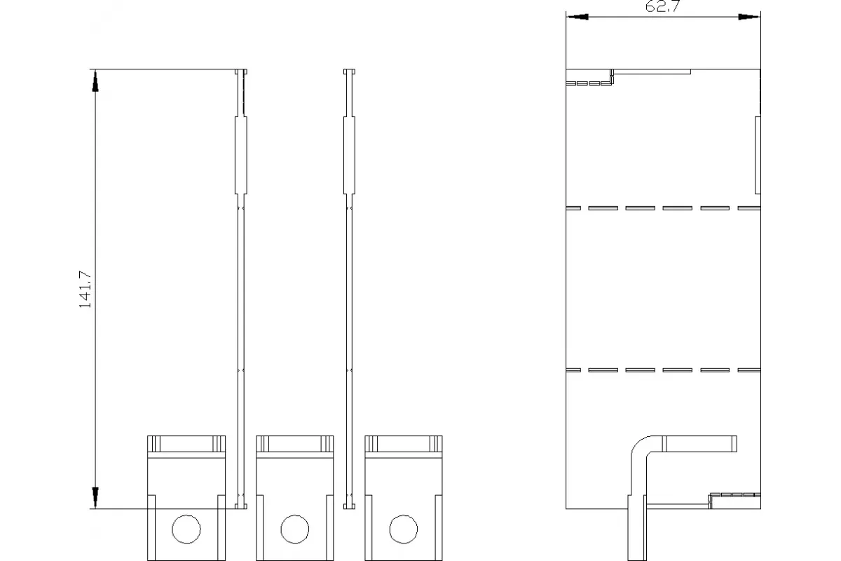 Siemens 3VA9213-0QE00 — Задняя клемма плоская