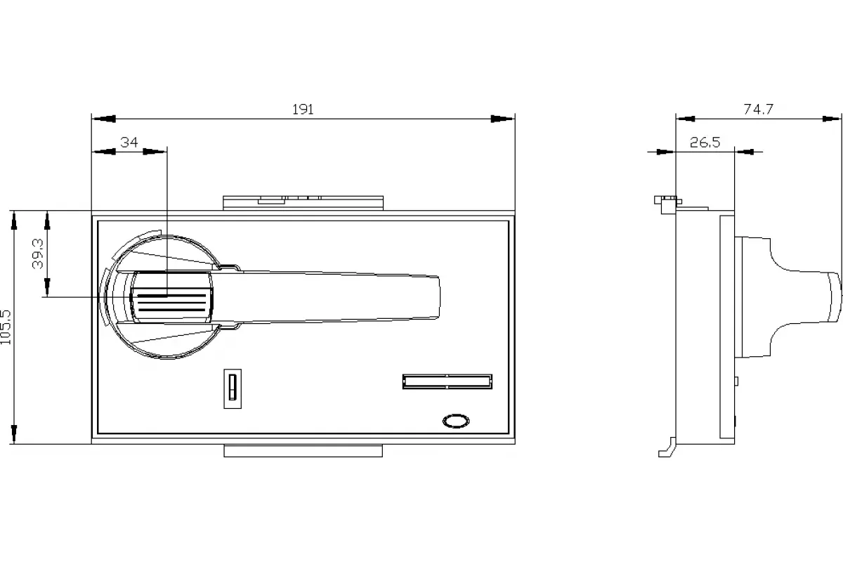Siemens 3VW9724-0WF40 — Фронтальная лицевая панель главный вывод