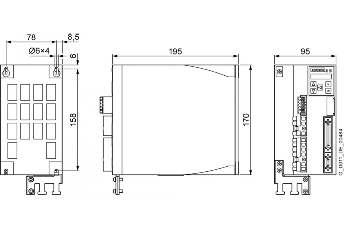 Siemens 6SL3210-5FB10-8UF0 — компонент приводной техники