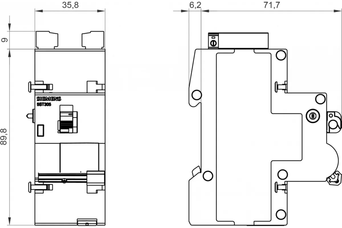 Siemens 5ST3061 — Дополрнительные компоненты