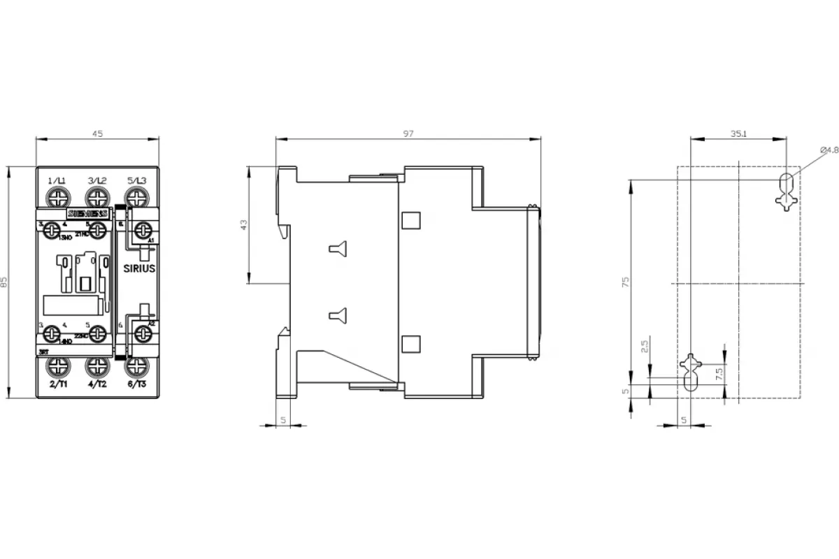 Siemens 3RT6028-1AG00 — промышленный компонент