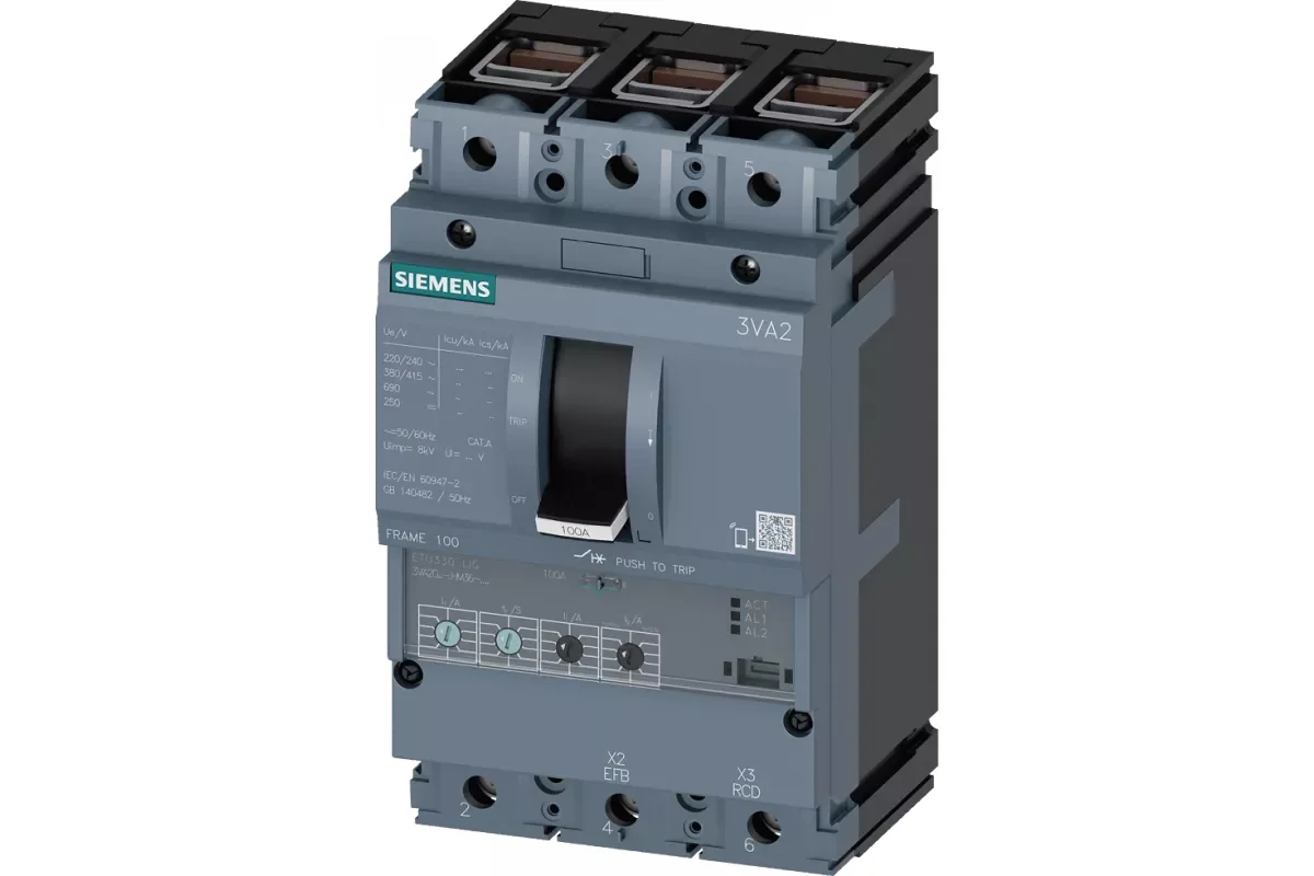 Siemens 3VA2063-7HL32-0AA0 — 3VA автоматические выключатели в литом корпусе до 250 A