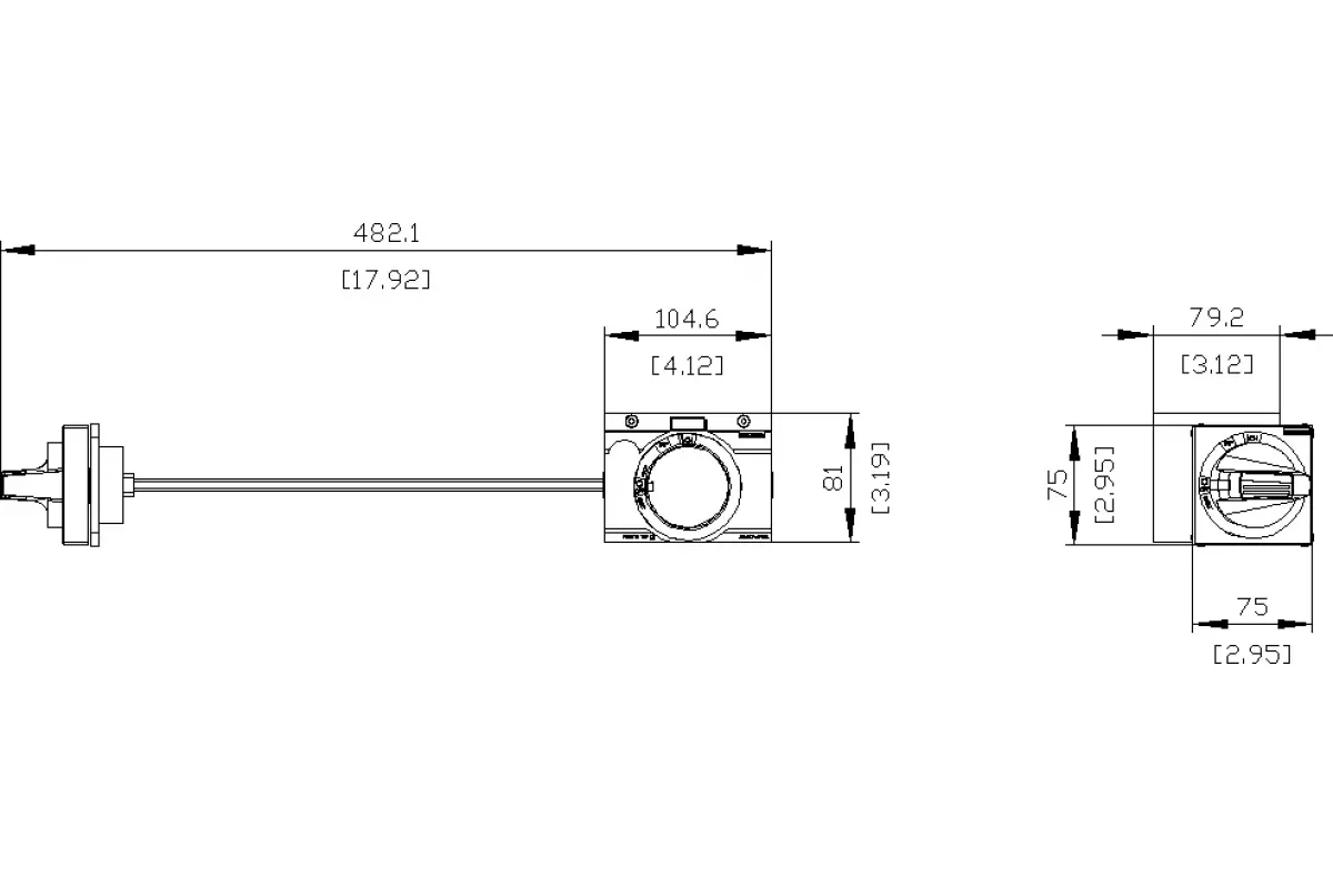 Siemens 3VA9277-0PK13 — Боковой поворотный привод стандарт мэк