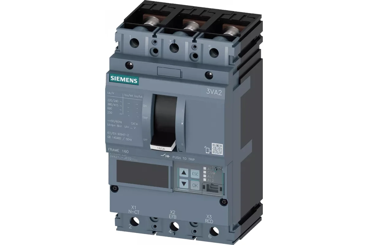 Siemens 3VA2163-8HN46-0AA0 — 3VA автоматические выключатели в литом корпусе до 250 A