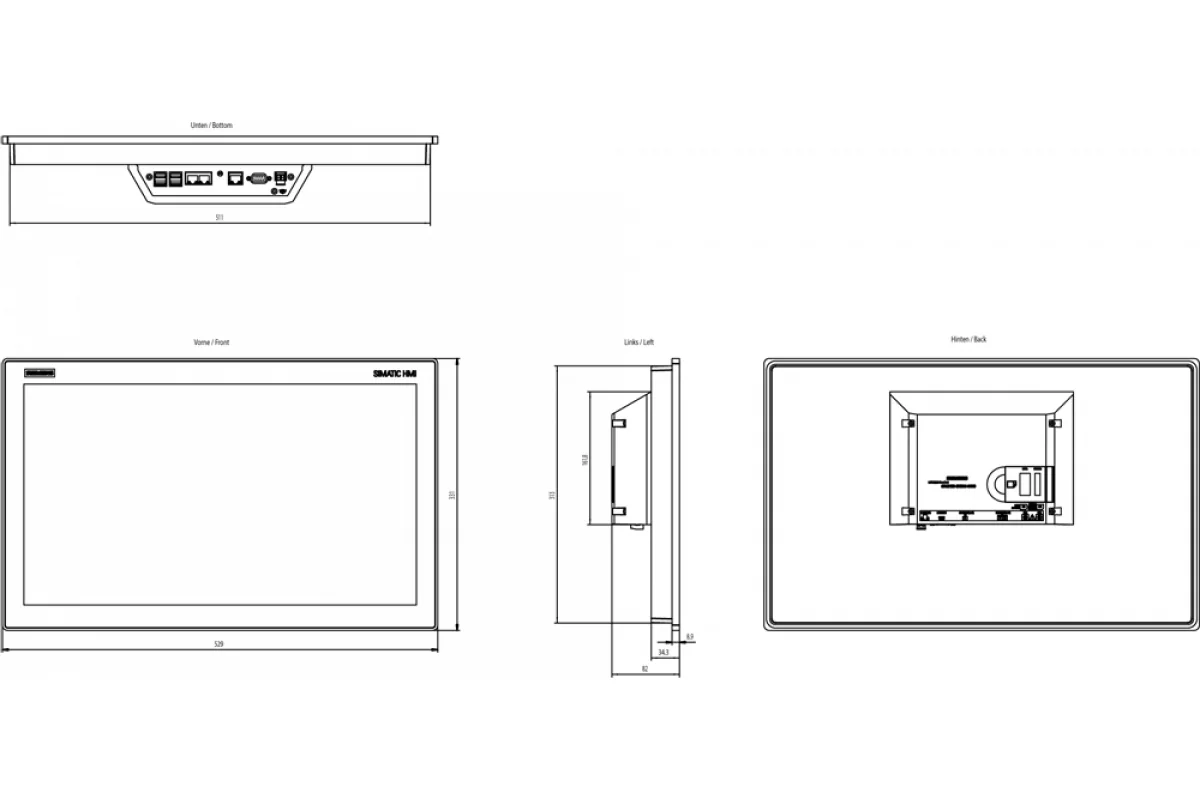 Siemens 6AV2128-3XB06-0AX0 — промышленный компонент