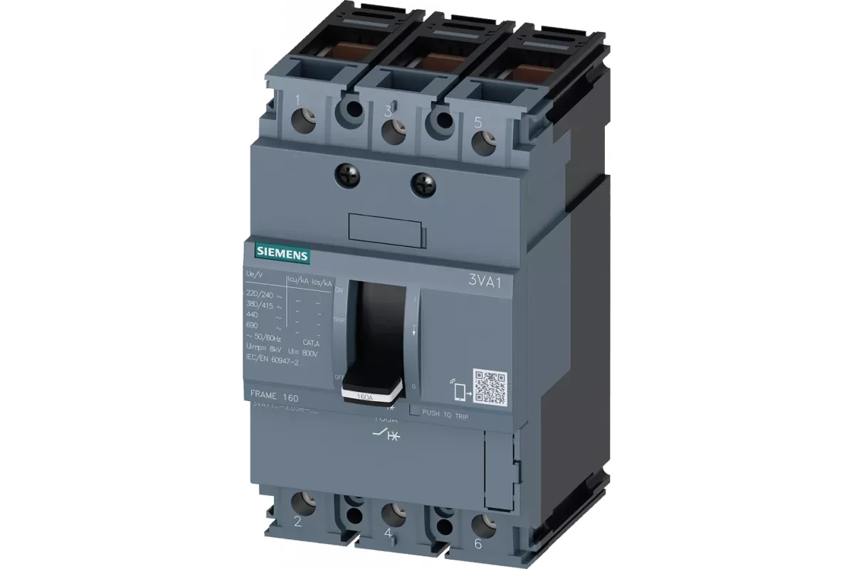 Siemens 3VA1110-3ED26-0AA0 — 3VA автоматические выключатели в литом корпусе до 250 A
