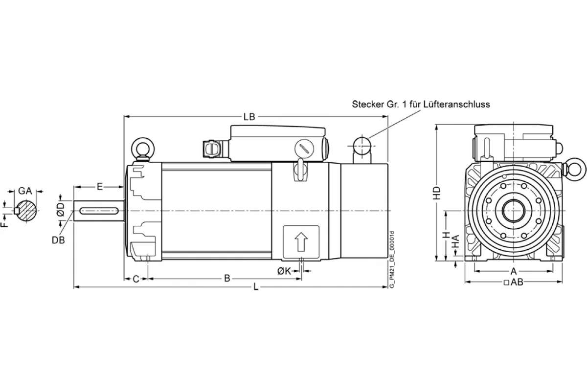 Siemens 1PH8105-1CM23-3MA2 — 1PH8 для SINAMICS S120 для производственных машин