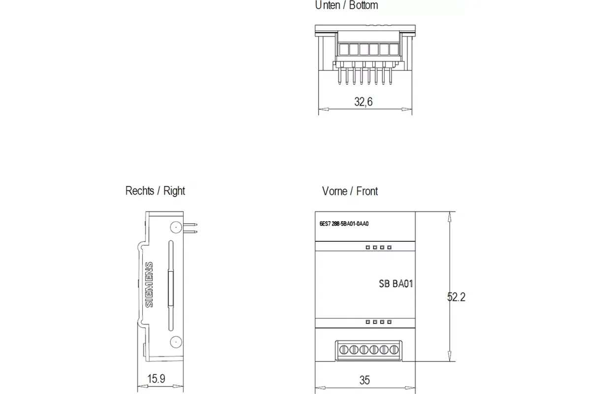 Siemens 6ES7288-5BA01-0AA0 — промышленный компонент