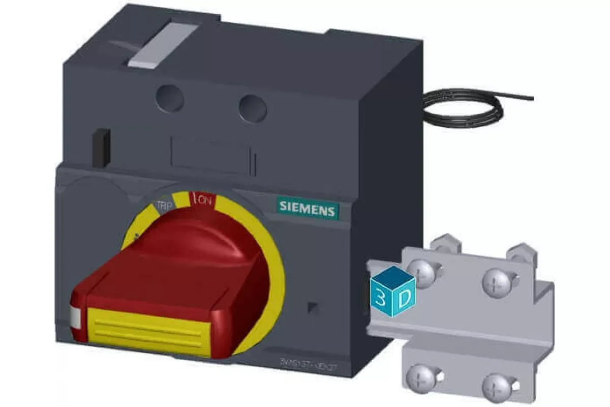 Siemens 3VA9137-0EK27 — Фронтальный поворотный привод аварийный выключатель с блокировкой двери мэк