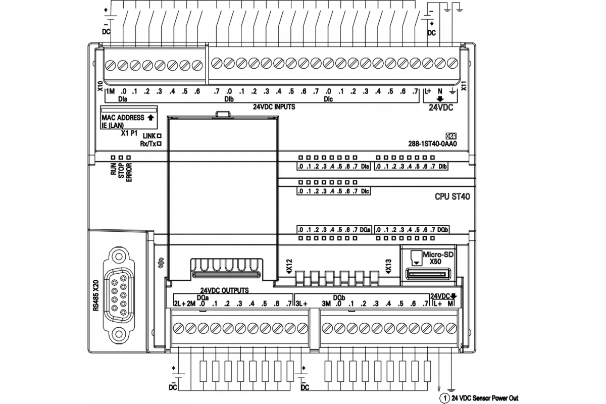 Siemens 6ES7288-1ST40-0AA0 — промышленный компонент