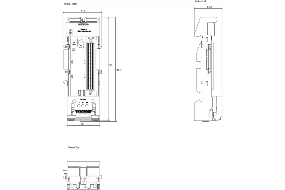 Siemens 6ES7195-1BE00-0XA0 — промышленный компонент