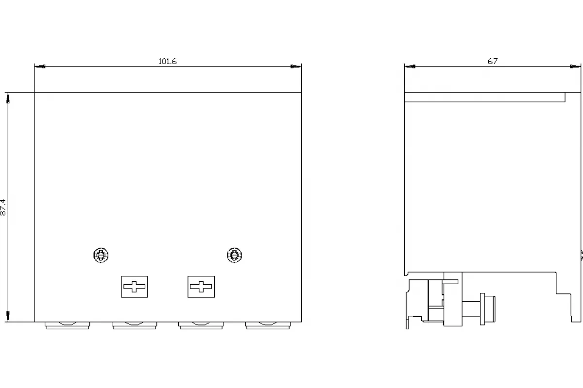 Siemens 3VA9154-0QC00 — Передние соединительные пластины расширенн