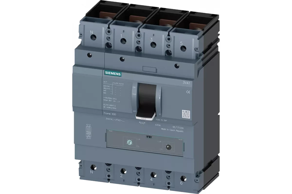 Siemens 3VA1450-6FF42-0AA0 — 3VA автоматические выключатели в литом корпусе до 250 A
