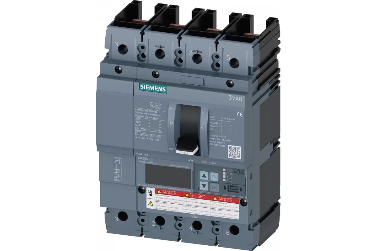 Siemens 3VA6140-8KP41-0AA0 — Автоматический выключатель